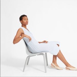 Everlane blue linen shirt dress size 00